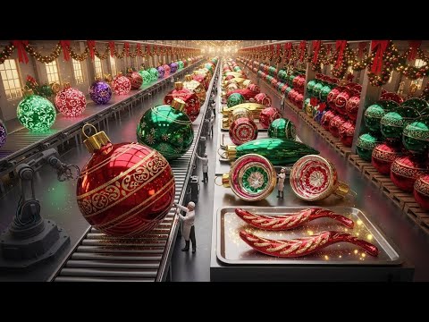 Inside a Modern Christmas Ornament Factory: From Glass to Glitter (The Whole Process)