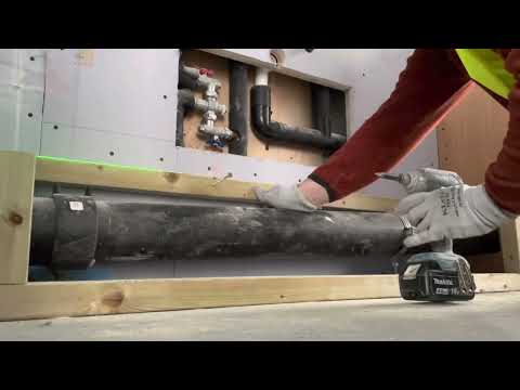 How to box in pipes quick Pipe box with Plywood drywall