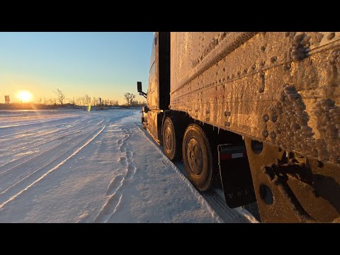 #157 Перша серія "ЗИМА". VLOG Канадського далекобійника.