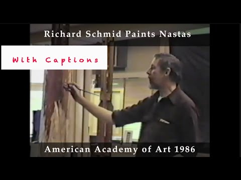 Richard Schmid paints Nastas 1986