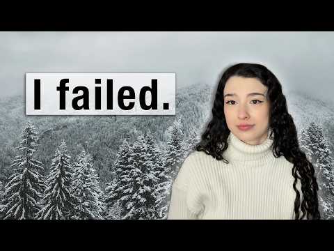 I failed this past year–let's talk about it