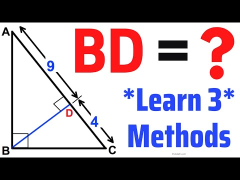 Can You Find the Altitude BD Using These Three Methods?