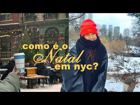 Natal em nova york: neve, vibe da cidade e tradições locais |  VLOGMAS 10