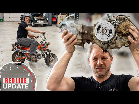 Completely disassembling Honda Trail 70 motorcycle | Redline Update #70