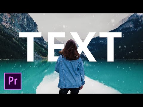 Text Behind Person Effect | Adobe Premiere Pro 2021 tutorial