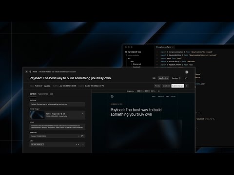 Introduction to Payload — The open-source Next.js backend