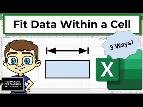 3 Ways to Fit Excel Data within a Cell