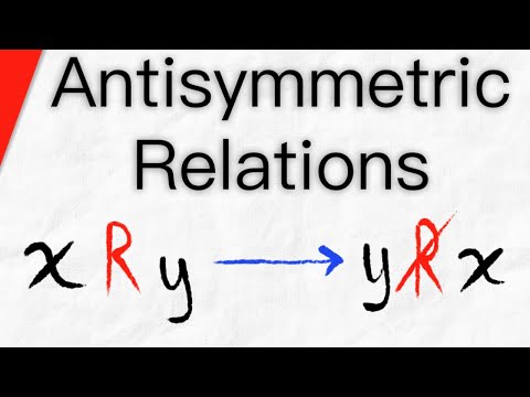 Antisymmetric Relations | Discrete Mathematics