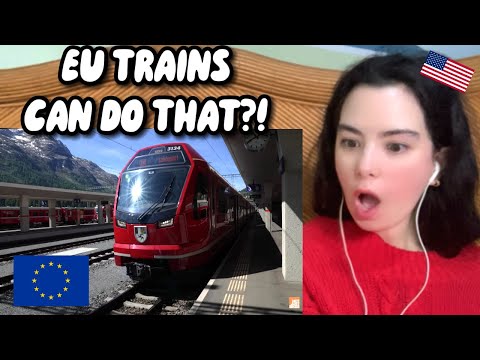 American Reacts to Why Swiss Trains are the Best in Europe