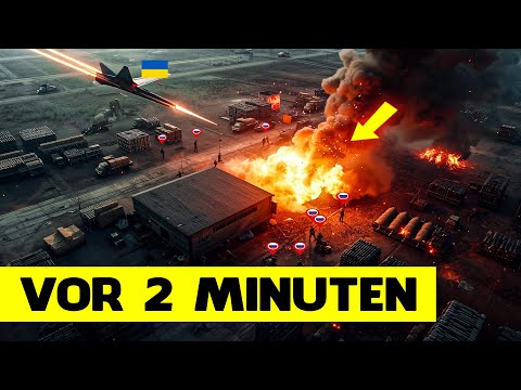 Ukrainischer Jet entdeckt gigantisches russisches Munitionslager – Sekunden später die Explosion
