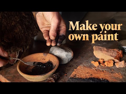 How to make your own Paint from Old Bricks and Charcoal | Demonstration by Alastair Blain