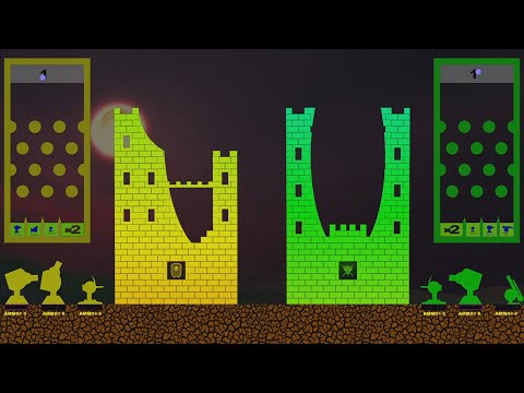 Castle Destruction Marble Race in Algodoo ☆ The War Day #184-190