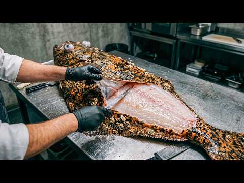 Giant Halibut: Catch, Fillet & Cook – You Won't Believe These Knife Skills