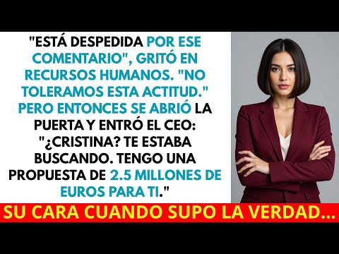 Mi Jefe Dijo: “Estás Despedida Por Ese Comentario”... Minutos Después Entró El CEO Y Todo Cambió