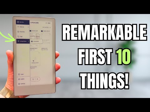Remarkable Paper Pro Move - First 10 Things To Do! (Remarkable Setup Tips and Tricks)