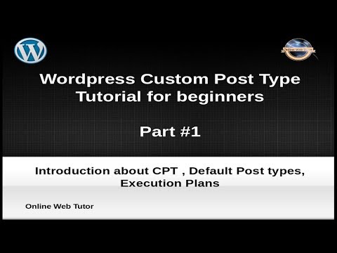 Wordpress Custom Post Type Tutorial for beginners from scratch (Part#1) | Basics & Introduction