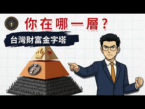 2025 台灣財富金字塔揭密：40歲沒 1000 萬很丟臉？揭開 中產階級消失 的殘酷真相！(內附階級定位器)
