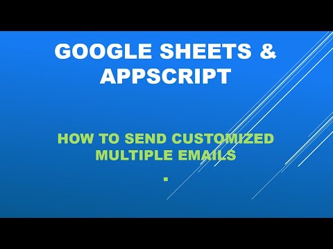 Google sheet and app script  -how to send customized emails to a list of customers.