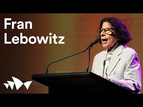 Who's afraid of Fran Lebowitz? | all about women 2018