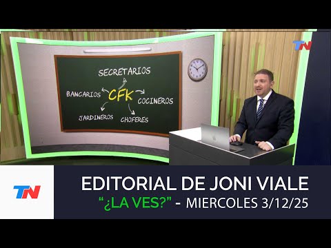 EDITORIAL DE JONI VIALE: "TESTAFERROS" I ¿La Ves?, 3/12/25
