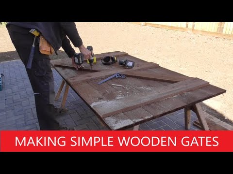 Making simple wooden gates. (making and fitting)
