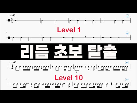 10분만에 리듬초보 탈출하기 | 리듬 익히기 | 리듬 배우기 | 앨리스 악보보는법