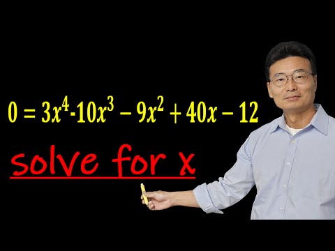 Solve for x
