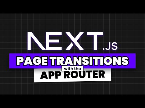 How To Add Page Transitions To NextJS 14 (including Exit Animations)