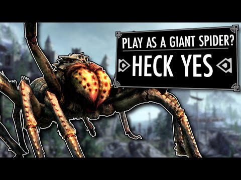 Skyrim But I Slowly Become a GIANT SPIDER