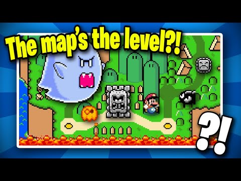 Mario, but the World Map is the Level?!