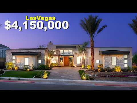 Las Vegas Custom Luxury Single Story Home for Sale | Resort Style Backyard Pool | CASITA | Theater