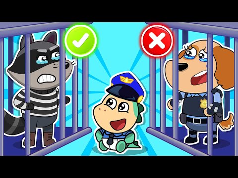 🤔Uh-oh! Can Pawlina Babysit Goo?👮👶 Police Daycare Challenge 🚼🚨  Stories for Kids by Fire Spike 🔥