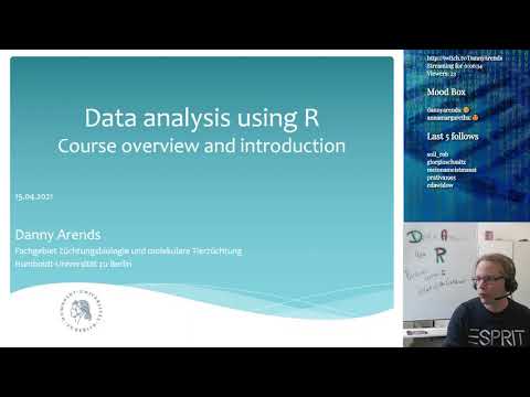 Data analysis using R - Course overview - Lecture 1 (Part 1)
