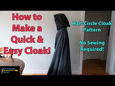 How to Make a Cloak - No sewing required!