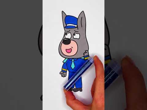 π¨ Magia del Colore: Poliziotto Glitterato in Azione! πβ¨