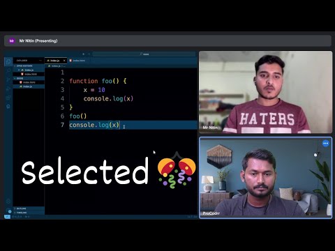 Selected as Frontend Intern | HTML, CSS, and JavaScript | ProCodrr Mock Interviews