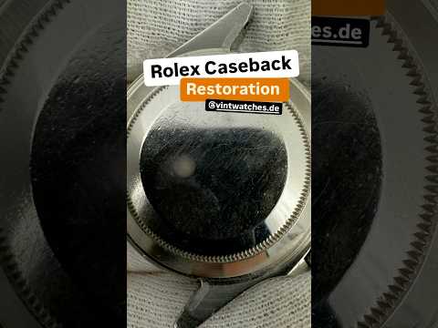 Perfect Restoration of a Rolex Caseback - Lapping #rolex #restoration #watches