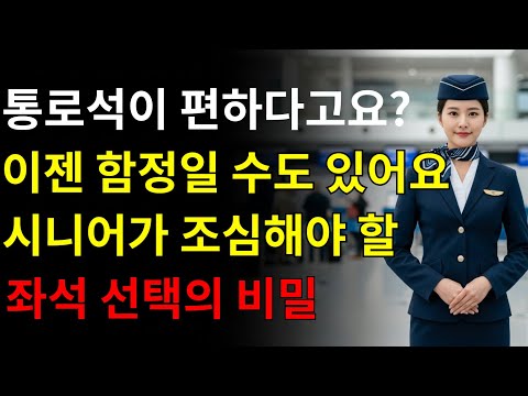 이제는 통로석이 함정?! 나이 들수록 꼭 알아야 할 최고의 비행기 좌석 고르는 법