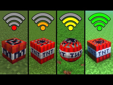Minecraft TNT with different Wi-Fi be like