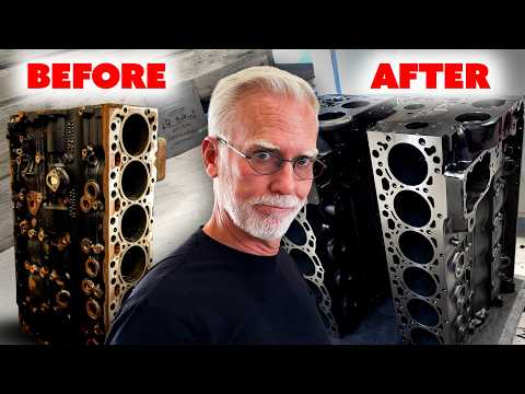 Making a JUNKYARD Block BETTER Than When It Was NEW! - FULL Engine Machining
