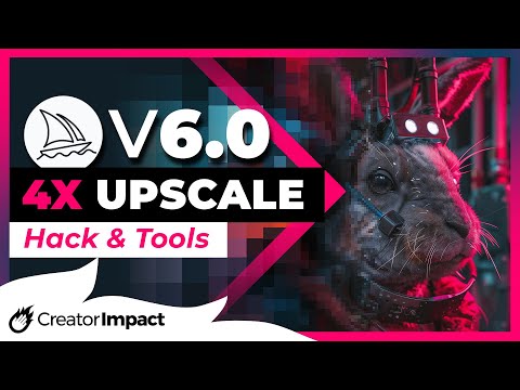 How to UPSCALE 4x in Midjourney v6 (Quick hack & Tools)