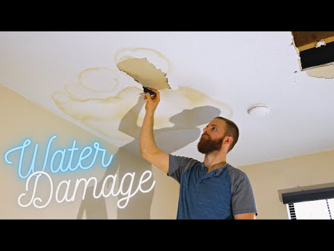 How to Repair Water Damaged Drywall Ceiling