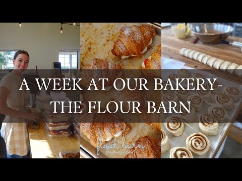 A Week at Our Micro Bakery the Flour Barn- Sourdough Class, PB and J Rolls and more...