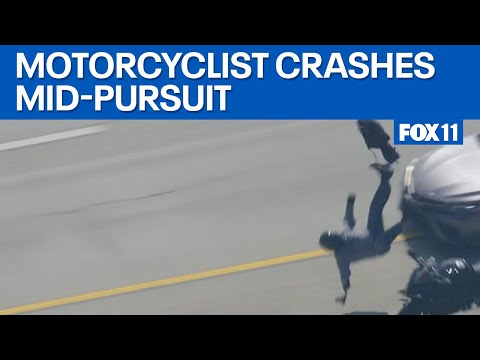 Shooting suspect crashes during pursuit in San Bernardino County  | FOX 11 LA