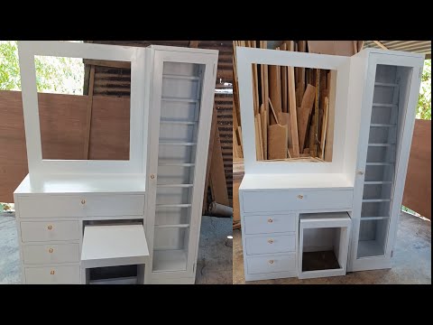 Supaya Tidak timbul getah kayu saya pakai cara ini membuat Meja rias minimalis cat duco putih