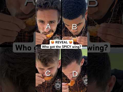 REVEAL 🥵 Who got the SPICY wing?? #Spicy #soccer
