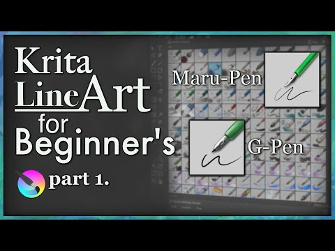 Krita Line Art for beginners part 1 (Perfect Pen)