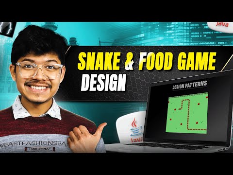 🐍 Snake and Food Game System Design + Low Level Design | Full Explanation + Code