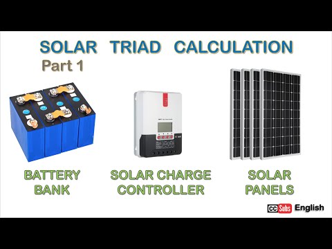 KALKULASYON ng BATTERY BANK, SCC AT SOLAR PANELS - Solar Triad Calculation Part 1