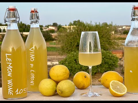 How to make LEMON WINE at Home  - 🍋  Homemade LEMON WINE recipe